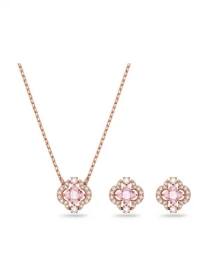 Obrázek produktu Swarovski Náušnice a náhrdelník Swarovski SPARKLING zlatá