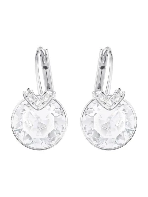 Obrázek produktu Swarovski Náušnice 'Bella' stříbrná / bílá