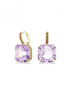 Obrázek produktu Swarovski náušnice dámské pozlacené s krystalem MILLENIA fialová