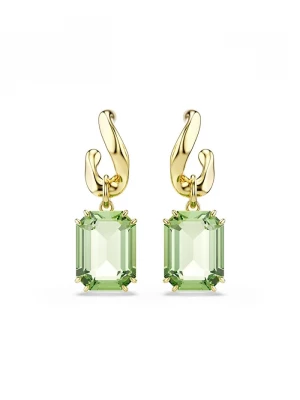 Obrázek produktu Swarovski náušnice dámské pozlacené s krystalem MILLENIA zelená