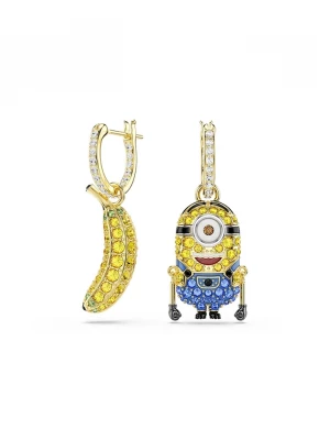 Obrázek produktu Swarovski náušnice dámské z pozlaceného kovu se Swarovski krystalem MINIONS zlatá