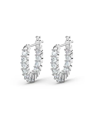 Obrázek produktu Swarovski Náušnice 'Matrix' stříbrná / průhledná