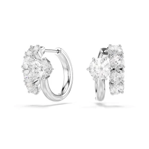 Obrázek produktu Swarovski Náušnice 'MATRIX' stříbrná / průhledná