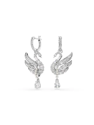 Obrázek produktu Swarovski Náušnice 'Swan' stříbrná