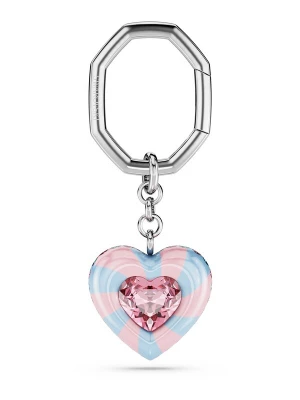 Obrázek produktu Swarovski Přívěsek na klíče 'Key' světlemodrá / světle růžová / stříbrná