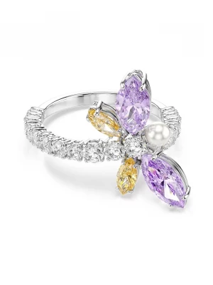 Obrázek produktu Swarovski prstýnek dámský kovový s kubickým zirkonem Ariana Grande x Swarovski stříbrná