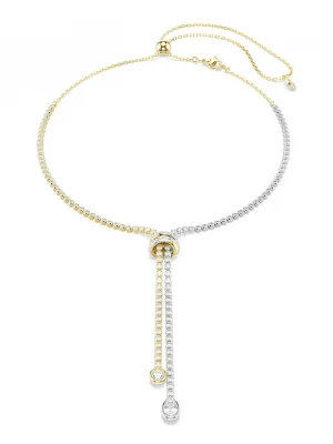 Obrázek produktu Swarovski řetízek dámský s kubickým zirkonem HYPERBOLA zlatá