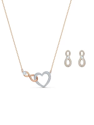 Obrázek produktu Swarovski Sada šperků 'Hyperbola' zlatá / stříbrná / průhledná
