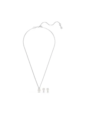 Obrázek produktu Swarovski Sada šperků 'Matrix' stříbrná / perlově bílá