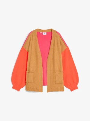 Obrázek produktu Sweter bez zapięcia oversize color-blocking BonPrix
