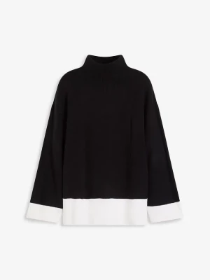 Obrázek produktu Sweter oversize ze stójką BonPrix czarny