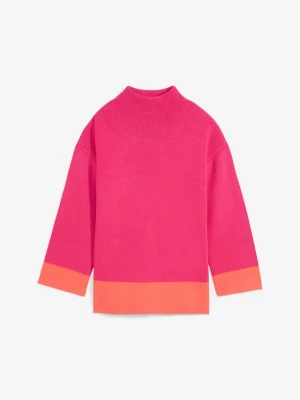 Obrázek produktu Sweter oversize ze stójką BonPrix różowy