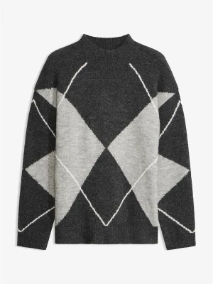 Obrázek produktu Sweter oversize ze stójką BonPrix szary