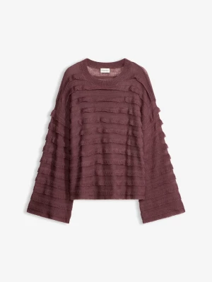 Obrázek produktu Sweter oversize, półprzezroczysty BonPrix fioletowy