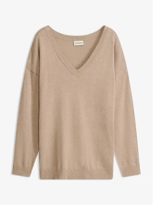 Obrázek produktu Sweter oversize z mieszanki wiskozy BonPrix beżowy