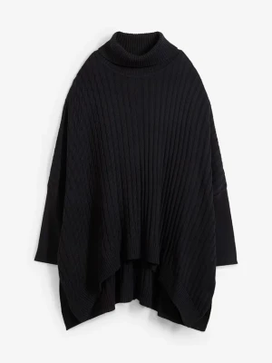 Obrázek produktu Sweter poncho oversize BonPrix czarny