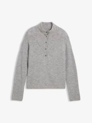 Obrázek produktu Sweter wełniany oversize z domieszką wełny alpaki BonPrix szary