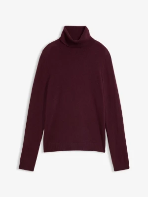 Obrázek produktu Sweter z golfem z miękkiej mieszanki kaszmiru wysokiej jakości Good Cashmere Standard® BonPrix czerwony