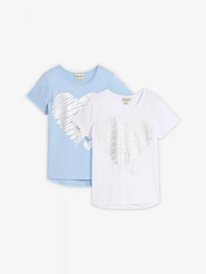 Obrázek produktu T-shirt (2 szt.), bawełna organiczna BonPrix niebieski