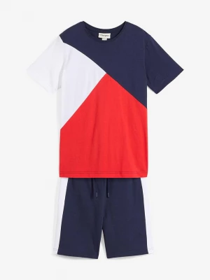 Obrázek produktu T-shirt + bermudy dresowe (2 części) z czystej bawełny organicznej BonPrix niebieski