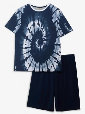 Obrázek produktu T-shirt + bermudy z dżerseju z czystej bawełny organicznej (komplet 2-cz.) BonPrix niebieski