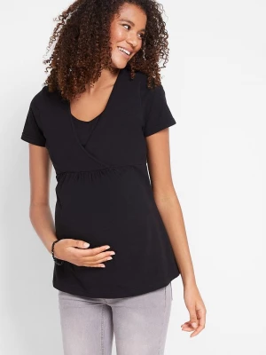 Obrázek produktu T-shirt ciążowy i do karmienia, 2 w 1 (2 szt.) BonPrix czarny