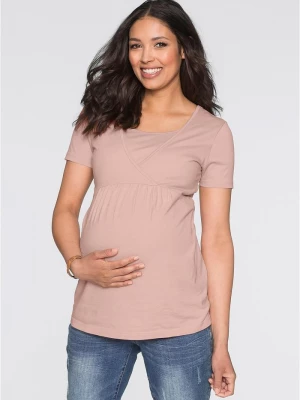 Obrázek produktu T-shirt ciążowy i do karmienia, 2 w 1 (2 szt.) BonPrix różowy