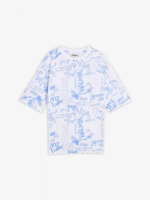 Obrázek produktu T-shirt loose fit z czystej bawełny organicznej BonPrix biały
