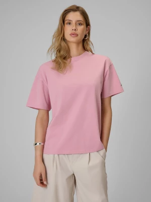 Obrázek produktu T-shirt loose hladký dámský - růžový 4F