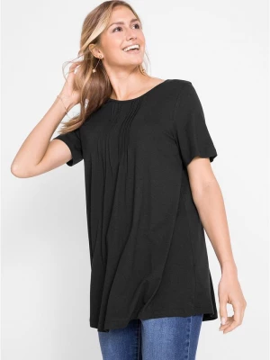 Obrázek produktu T-shirt o trapezowym kroju, krótki rękaw BonPrix czarny
