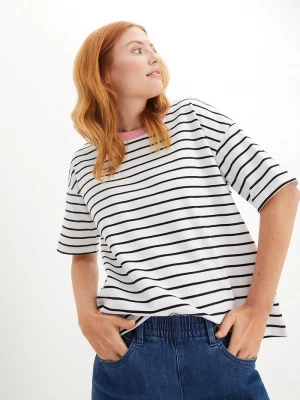 Obrázek produktu T-shirt oversize z grubej bawełny organicznej BonPrix biały