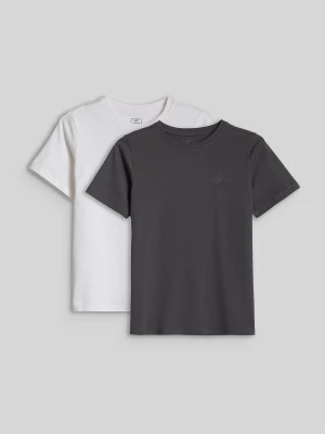 Obrázek produktu T-shirt regular hladké dívčí (2-pack) - multicolor 4F