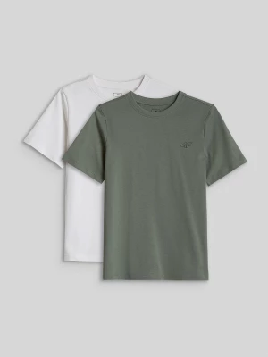 Obrázek produktu T-shirt regular hladký (2-pack) chlapecký - multicolor 4F