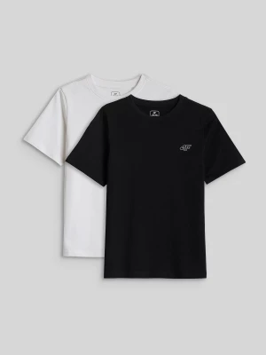 Obrázek produktu T-shirt regular hladký (2-pack) chlapecký - multicolor 4F