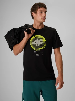 Obrázek produktu T-shirt regular s potiskem pánské - černé 4F