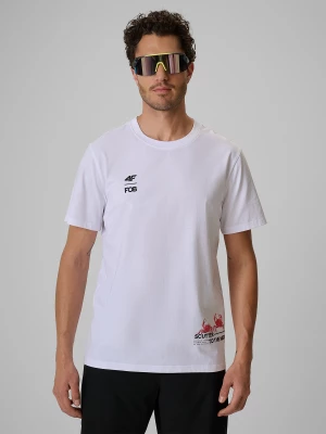 Obrázek produktu T-shirt regular s potiskem pánský - bílý 4F