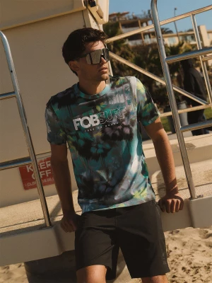 Obrázek produktu T-shirt regular s potiskem pánský - multicolor 4F