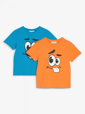 Obrázek produktu T-shirt z bawełną organiczną (2 szt.) BonPrix pomarańczowy