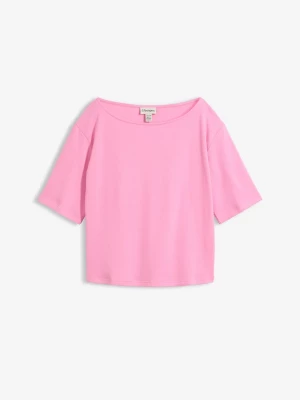 Obrázek produktu T-shirt z bawełny organicznej o strukturze waflowej BonPrix różowy