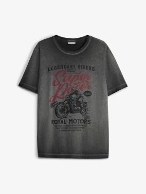 Obrázek produktu T-shirt z bawełny organicznej z efektem wytarcia BonPrix szary
