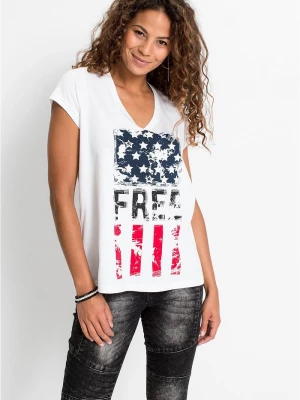 Obrázek produktu T-shirt z czystej bawełny BonPrix biały