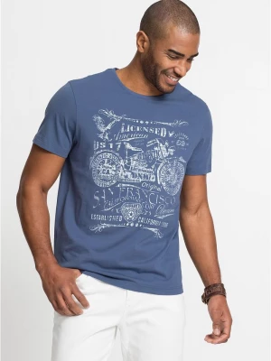 Obrázek produktu T-shirt z czystej bawełny BonPrix niebieski