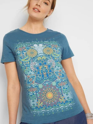 Obrázek produktu T-shirt z czystej bawełny BonPrix niebieski
