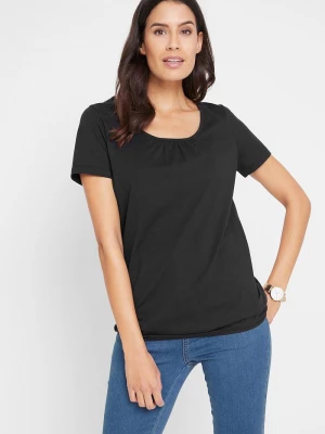 Obrázek produktu T-shirt z czystej bawełny, krótki rękaw BonPrix czarny