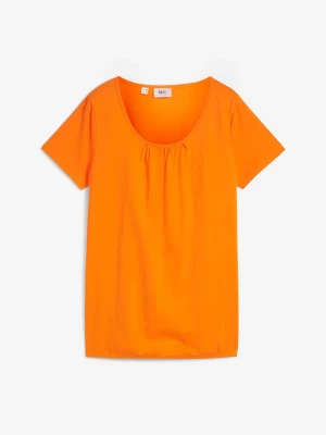 Obrázek produktu T-shirt z czystej bawełny, krótki rękaw BonPrix pomarańczowy