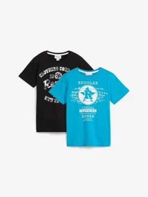 Obrázek produktu T-shirt z czystej bawełny organicznej (2 szt.) BonPrix niebieski