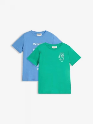 Obrázek produktu T-shirt z czystej bawełny organicznej (2 szt.) BonPrix niebieski
