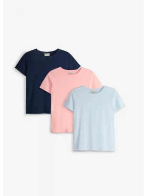 Obrázek produktu T-shirt z czystej bawełny organicznej (3 szt.) BonPrix różowy