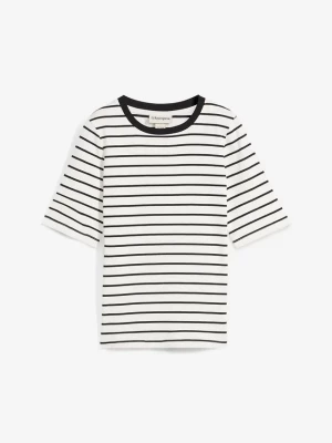 Obrázek produktu T-shirt z grubej bawełny organicznej BonPrix biały
