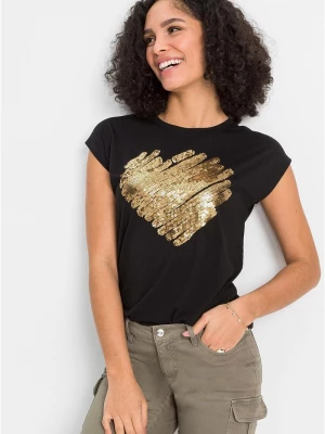 Obrázek produktu T-shirt z miękkiej mieszanki wiskozy BonPrix czarny